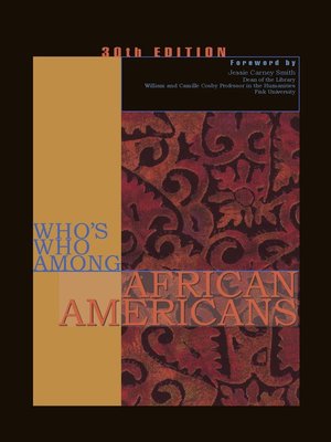 cover image of Who's Who Among African Americans